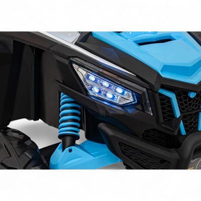 Coche Eléctrico para Niños MAVERICK STYLE RR 4x4 24v Azul c/ RUEDAS DE GOMA & ASIENTO DE PIEL