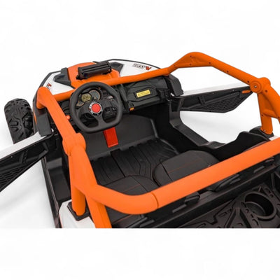 Coche Eléctrico para Niños MAVERICK STYLE RR 4x4 24v Naranja c/ RUEDAS DE GOMA & ASIENTO DE PIEL