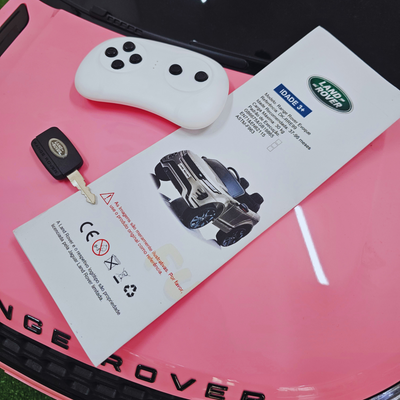 Coche Eléctrico para Niños RANGE ROVER EVOQUE 12v Rosa c/ RUEDAS DE GOMA & ASIENTO DE PIEL