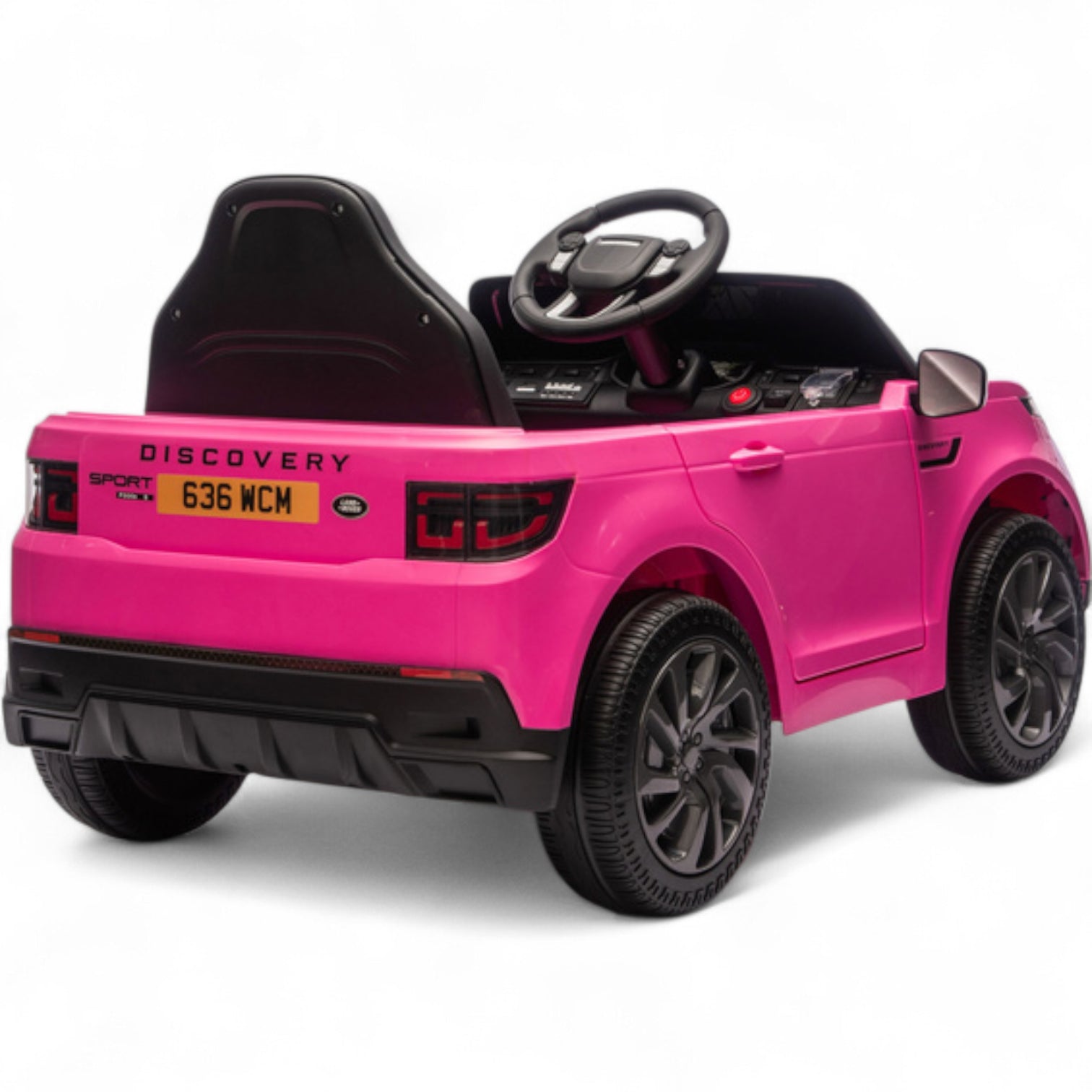 Coche Eléctrico para Niños RANGE ROVER DISCOVERY 12v Negro c/ RUEDAS DE GOMA & ASIENTO DE PIEL