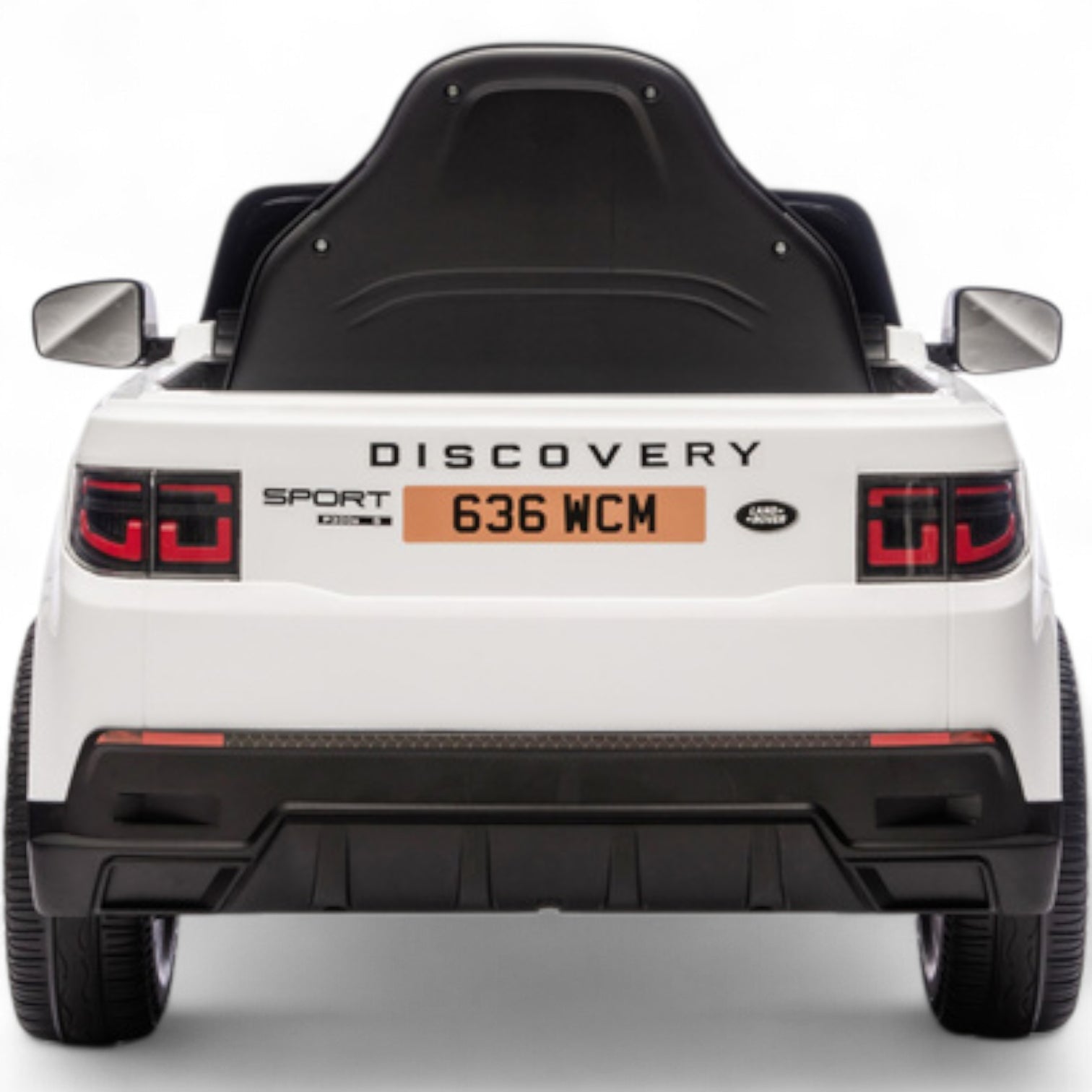 Coche Eléctrico para Niños RANGE ROVER DISCOVERY 12v Blanco c/ RUEDAS DE GOMA & ASIENTO DE PIEL