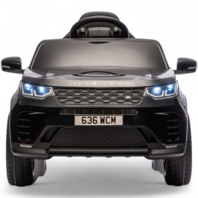 Coche Eléctrico para Niños RANGE ROVER DISCOVERY 12v Negro c/ RUEDAS DE GOMA & ASIENTO DE PIEL