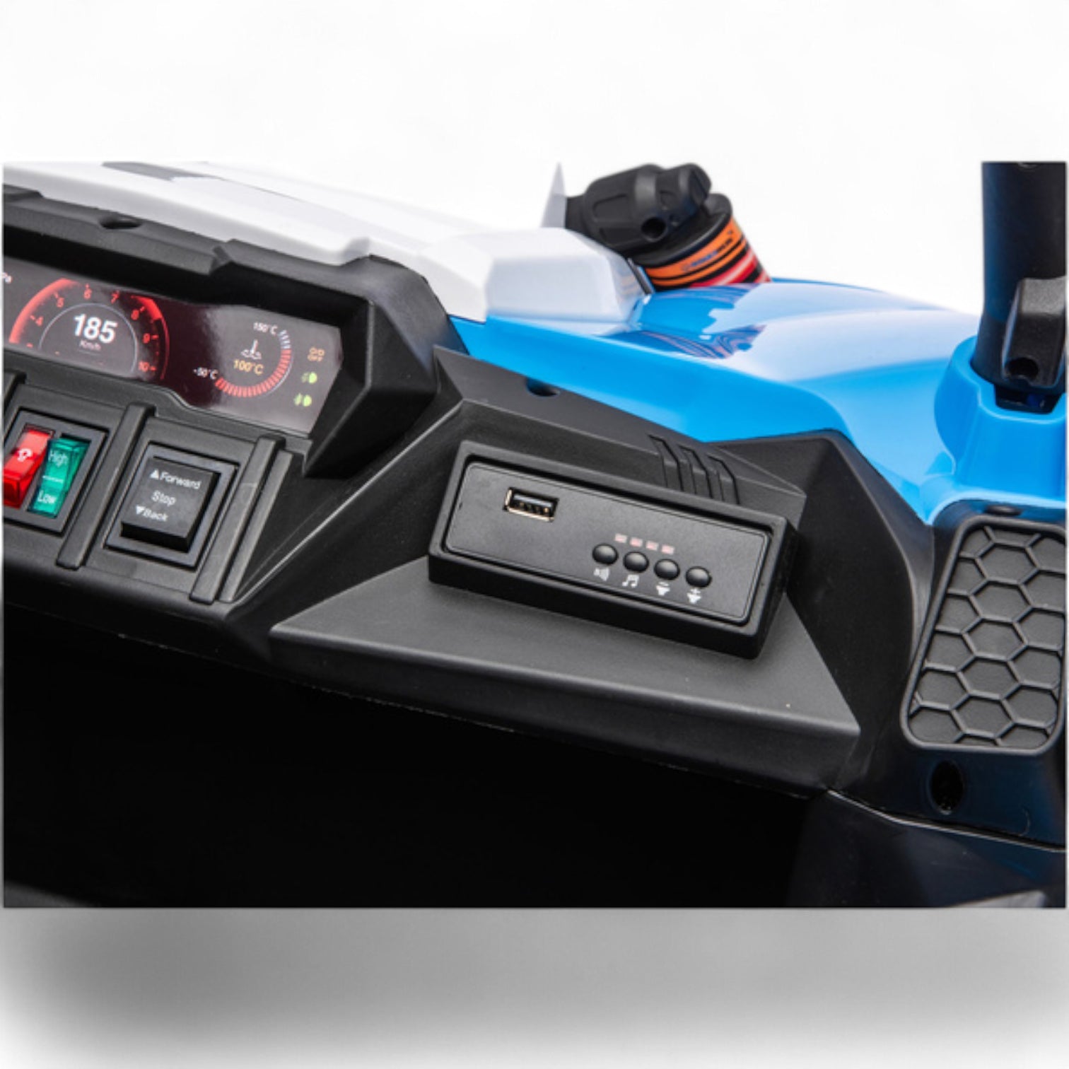 Coche Eléctrico para Niño BUGGY TURBO SPORT 4x4 24v Azul c/ RUEDAS DE GOMA & ASIENTO DE PIEL
