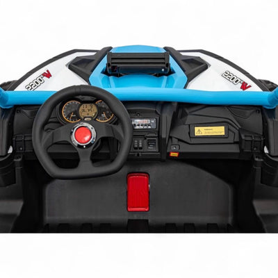 Coche Eléctrico para Niños MAVERICK STYLE RR 4x4 24v Azul c/ RUEDAS DE GOMA & ASIENTO DE PIEL