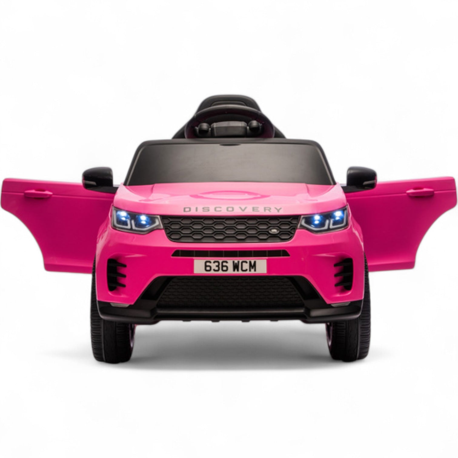 Coche Eléctrico para Niños RANGE ROVER DISCOVERY 12v Negro c/ RUEDAS DE GOMA & ASIENTO DE PIEL