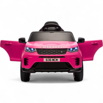 Coche Eléctrico para Niños RANGE ROVER DISCOVERY 12v Negro c/ RUEDAS DE GOMA & ASIENTO DE PIEL