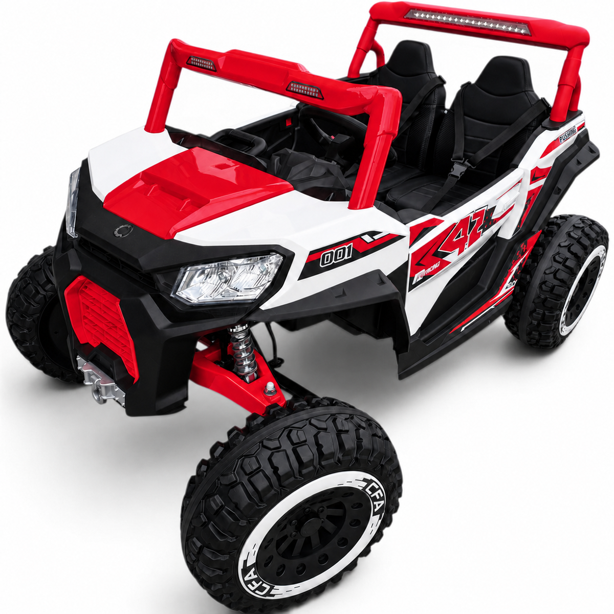 Buggy Pulsating 4x4 24V Vermelho – carro elétrico para criança (vista 2)