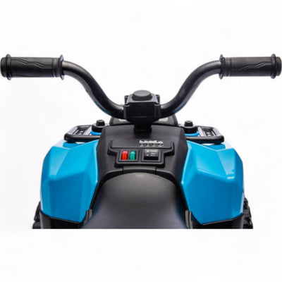 Mini Moto 4 Eléctrica para Niños LITTLE EXPLORER 6v Azul c/ RODAS DE GOMA