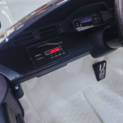 Coche Eléctrico para Niños RANGE ROVER EVOQUE 12v Blanco c/ RUEDAS DE GOMA & ASIENTO DE PIEL
