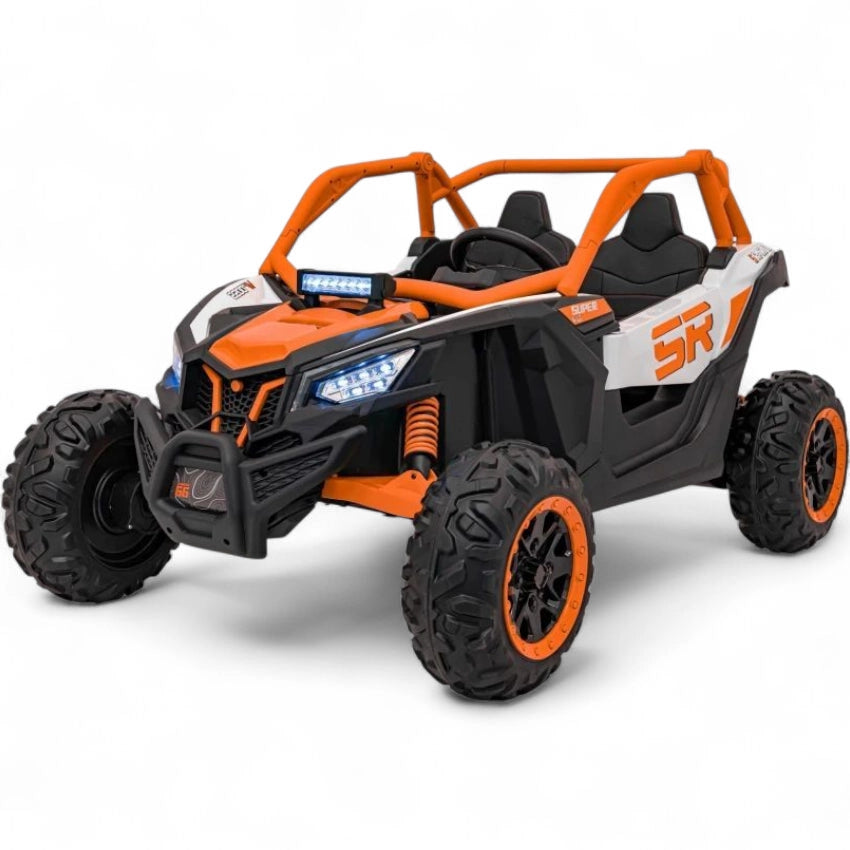 Coche Eléctrico para Niños MAVERICK STYLE RR 4x4 24v Naranja c/ RUEDAS DE GOMA & ASIENTO DE PIEL