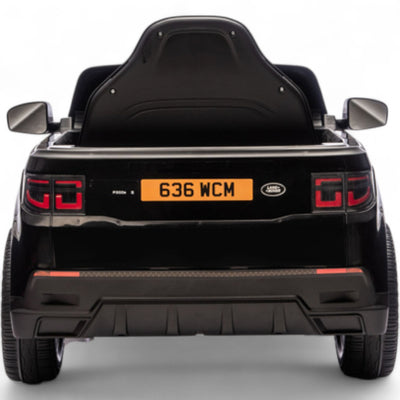 Coche Eléctrico para Niños RANGE ROVER DISCOVERY 12v Negro c/ RUEDAS DE GOMA & ASIENTO DE PIEL