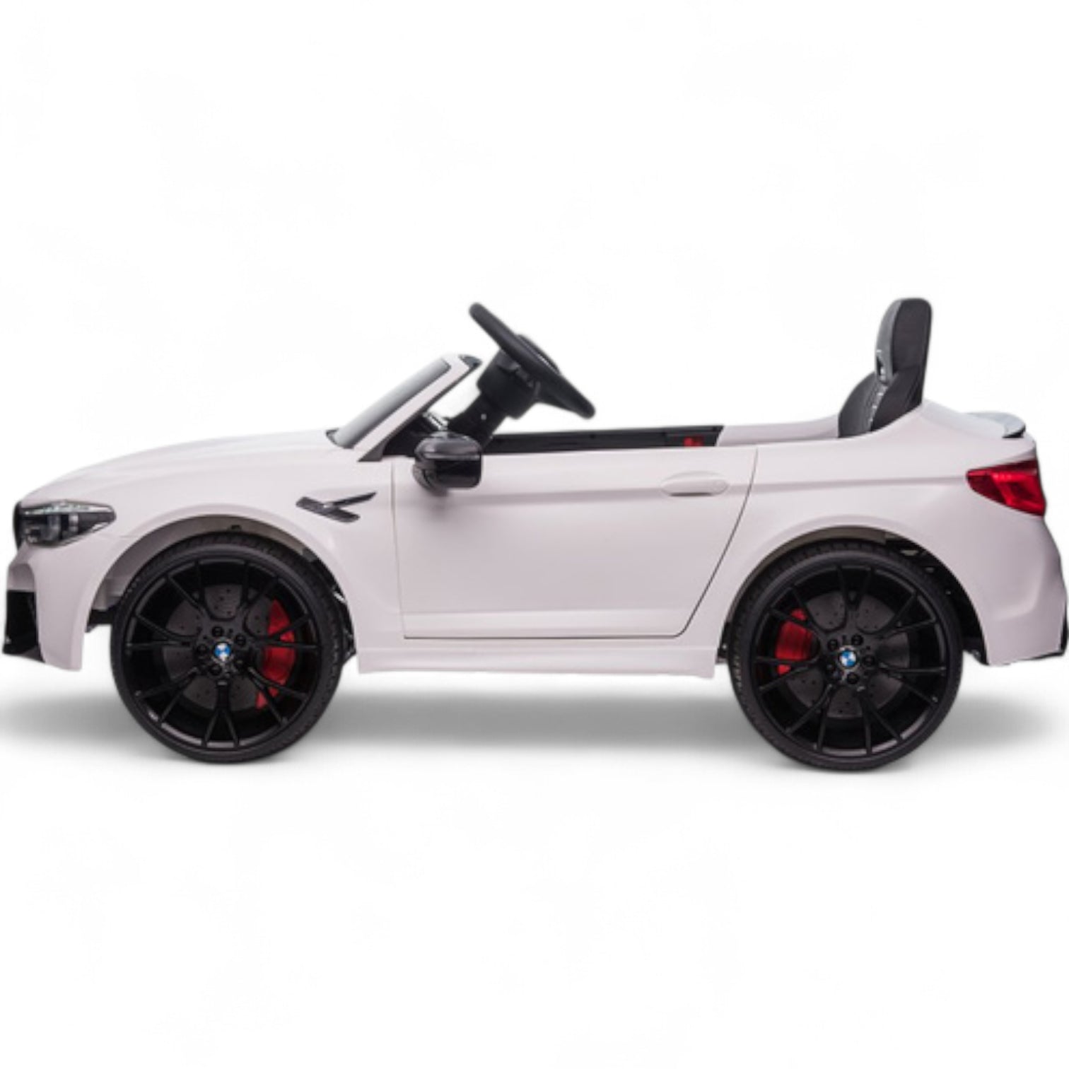 Coche Eléctrico para Niños BMW M5 DRIFT 24v Blanco c/ RUEDAS DE GOMA & ASIENTO DE PIEL