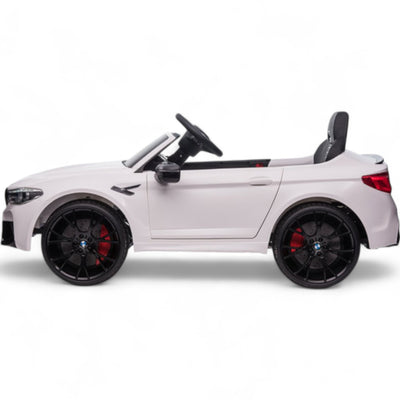 Coche Eléctrico para Niños BMW M5 DRIFT 24v Blanco c/ RUEDAS DE GOMA & ASIENTO DE PIEL