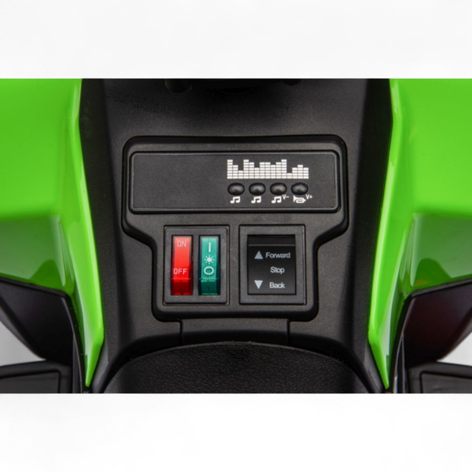 Mini Moto 4 Eléctrica para Niños LITTLE EXPLORER 6v Verde c/ RODAS DE GOMA