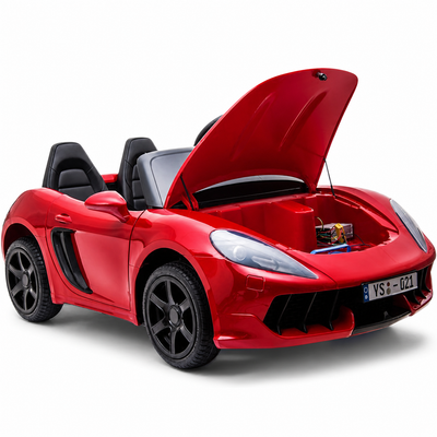 Coche eléctrico para Niños PERFECTA XXL 24v Motor Brushless 180w 15km/h Blanco c/ RUEDAS DE GOMA & ASIENTO DE PIEL