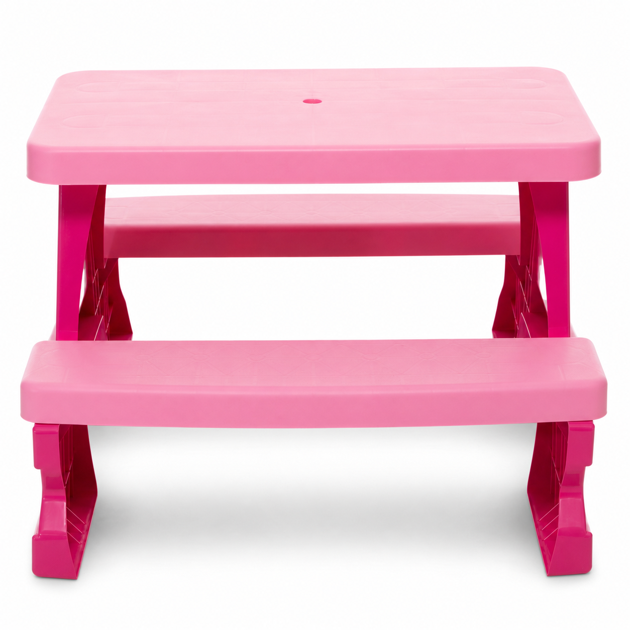 Mesa Infantil de Jardín con Bancos Rosa