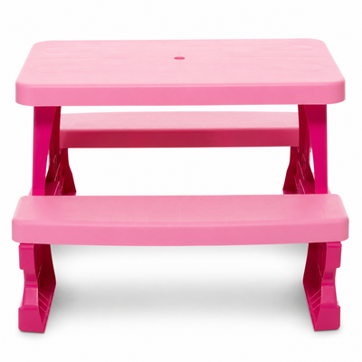 Mesa Infantil de Jardín con Bancos Rosa