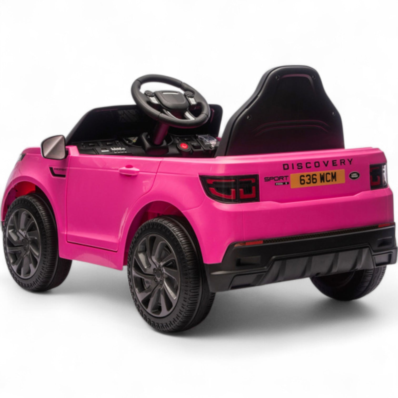 Coche Eléctrico para Niños RANGE ROVER DISCOVERY 12v Negro c/ RUEDAS DE GOMA & ASIENTO DE PIEL