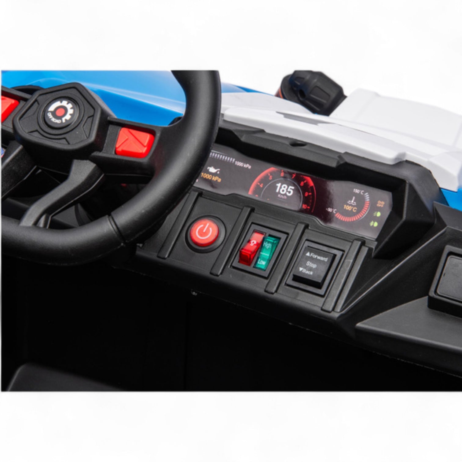 Coche Eléctrico para Niño BUGGY TURBO SPORT 4x4 24v Azul c/ RUEDAS DE GOMA & ASIENTO DE PIEL