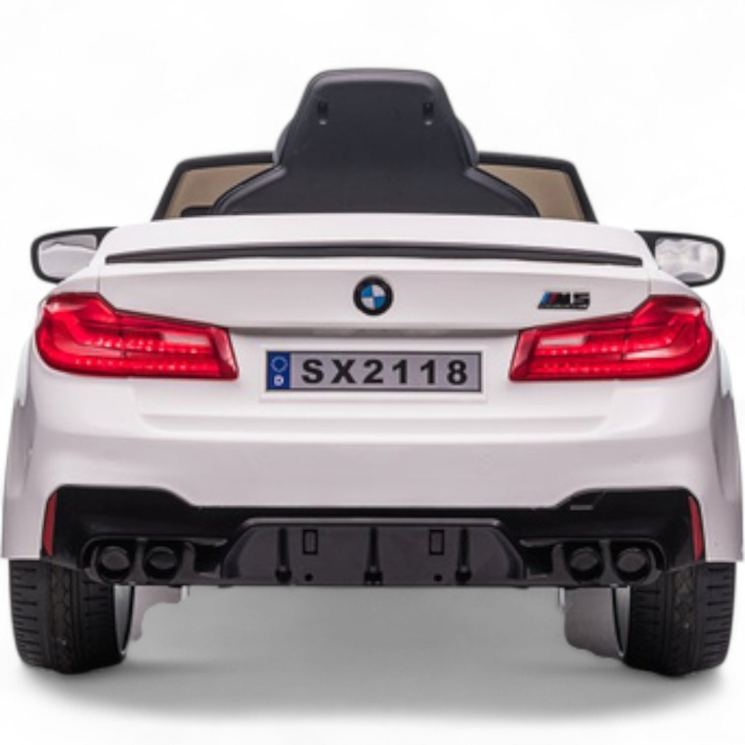 Coche Eléctrico para Niños BMW M5 DRIFT 24v Blanco c/ RUEDAS DE GOMA & ASIENTO DE PIEL