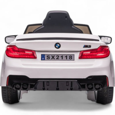 Coche Eléctrico para Niños BMW M5 DRIFT 24v Blanco c/ RUEDAS DE GOMA & ASIENTO DE PIEL