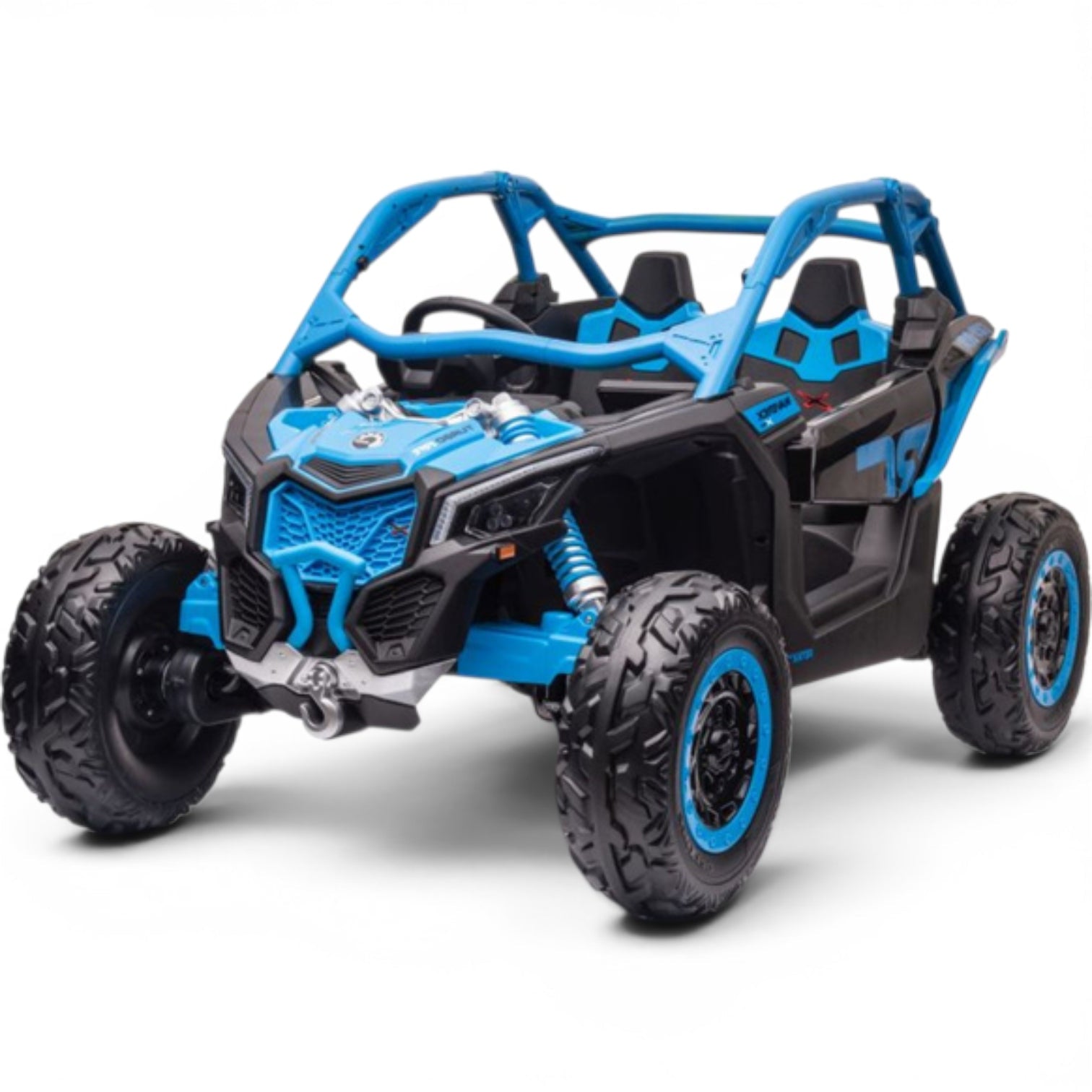 Coche Eléctrico para Niño CAN-AM MAVERICK TURBO RR 4x4 24v Naranja c/ RUEDAS DE GOMA & ASIENTO DE PIEL