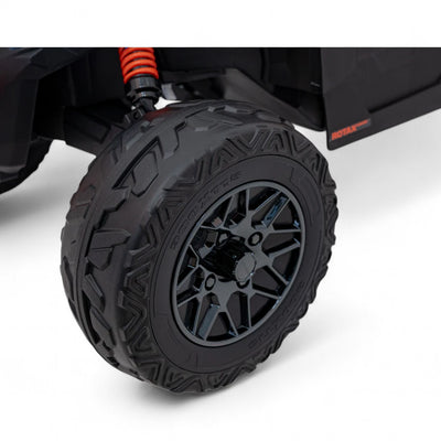 Coche Eléctrico para Niño CAN-AM MAVERICK 4x4 24v Naranja c/ RODAS DE BORRACHA & ASIENTO EN PELE
