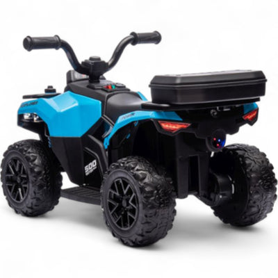 Mini Moto 4 Eléctrica para Niños LITTLE EXPLORER 6v Azul c/ RODAS DE GOMA