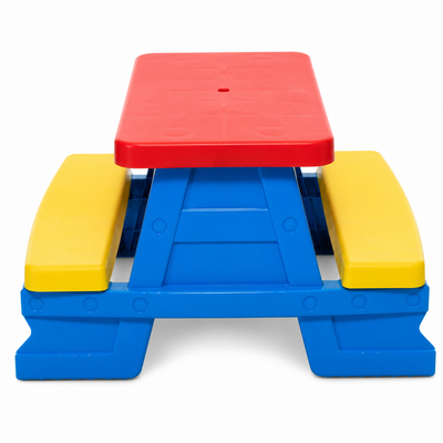 Mesa Infantil de Jardín con Bancos Azul