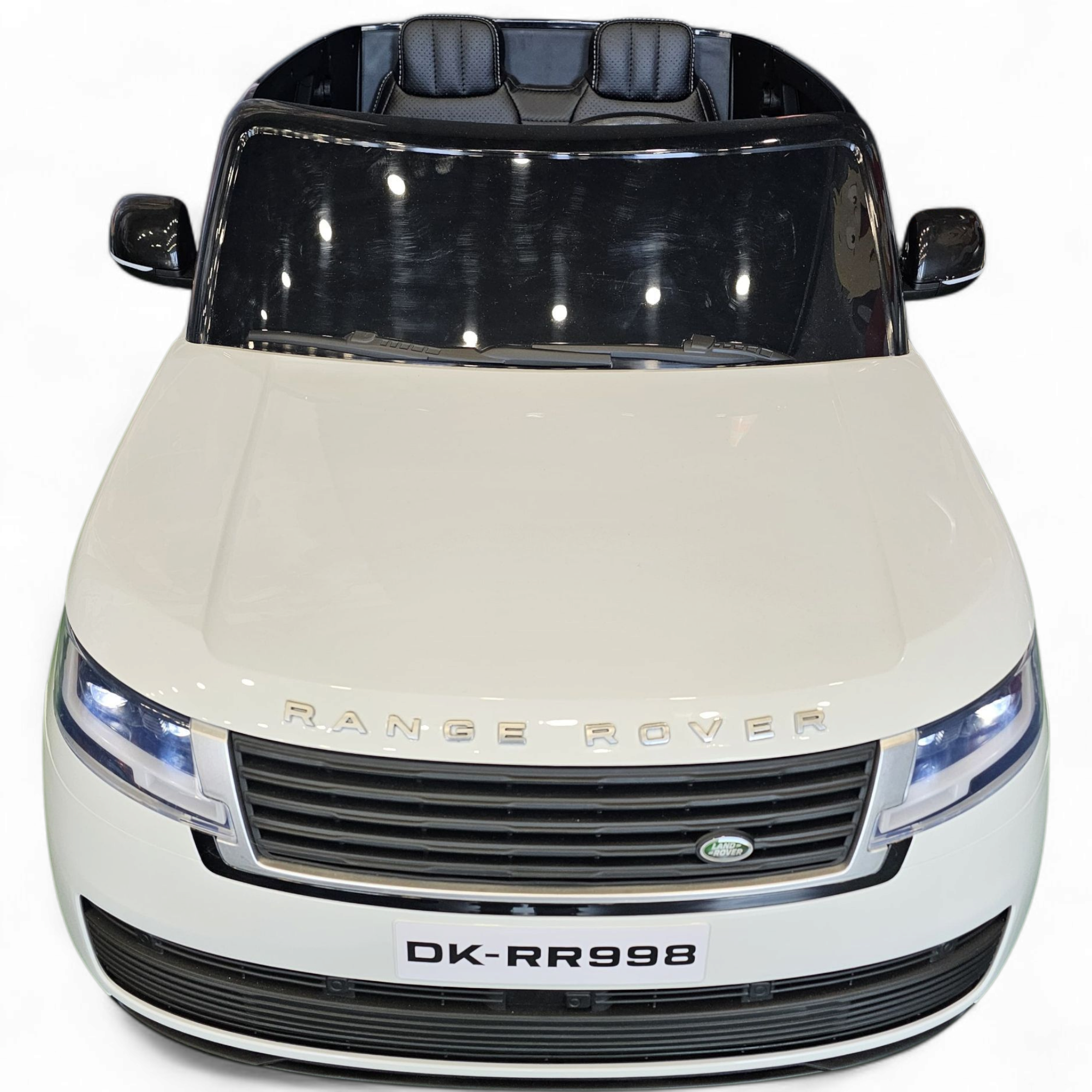 Coche eléctrico para niños RANGE ROVER SV Blanco 2 Plazas 24v c/ RUEDAS DE GOMA & ASIENTO DE PIEL