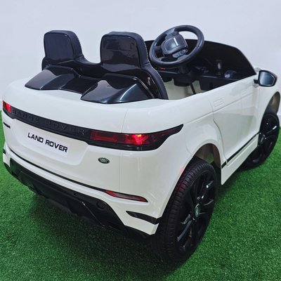 Coche Eléctrico para Niños RANGE ROVER EVOQUE 12v Blanco c/ RUEDAS DE GOMA & ASIENTO DE PIEL