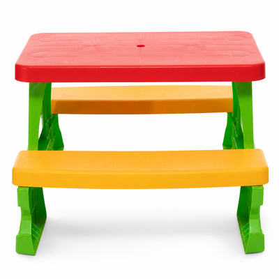 Mesa Infantil de Jardín con Bancos Verde