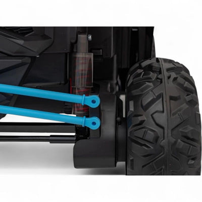 Coche Eléctrico para Niños MAVERICK STYLE RR 4x4 24v Azul c/ RUEDAS DE GOMA & ASIENTO DE PIEL