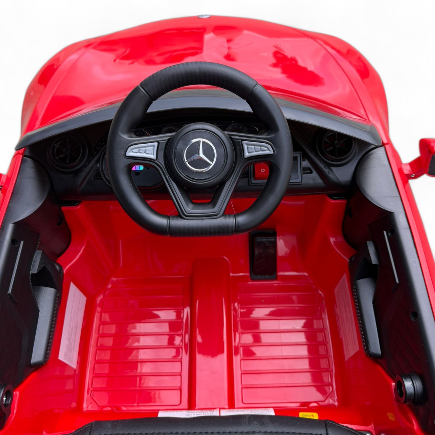 Coche Eléctrico para niño MERCEDES CLS 350 12v Rojo c/ RUEDAS DE GOMA & ASIENTO DE PIEL