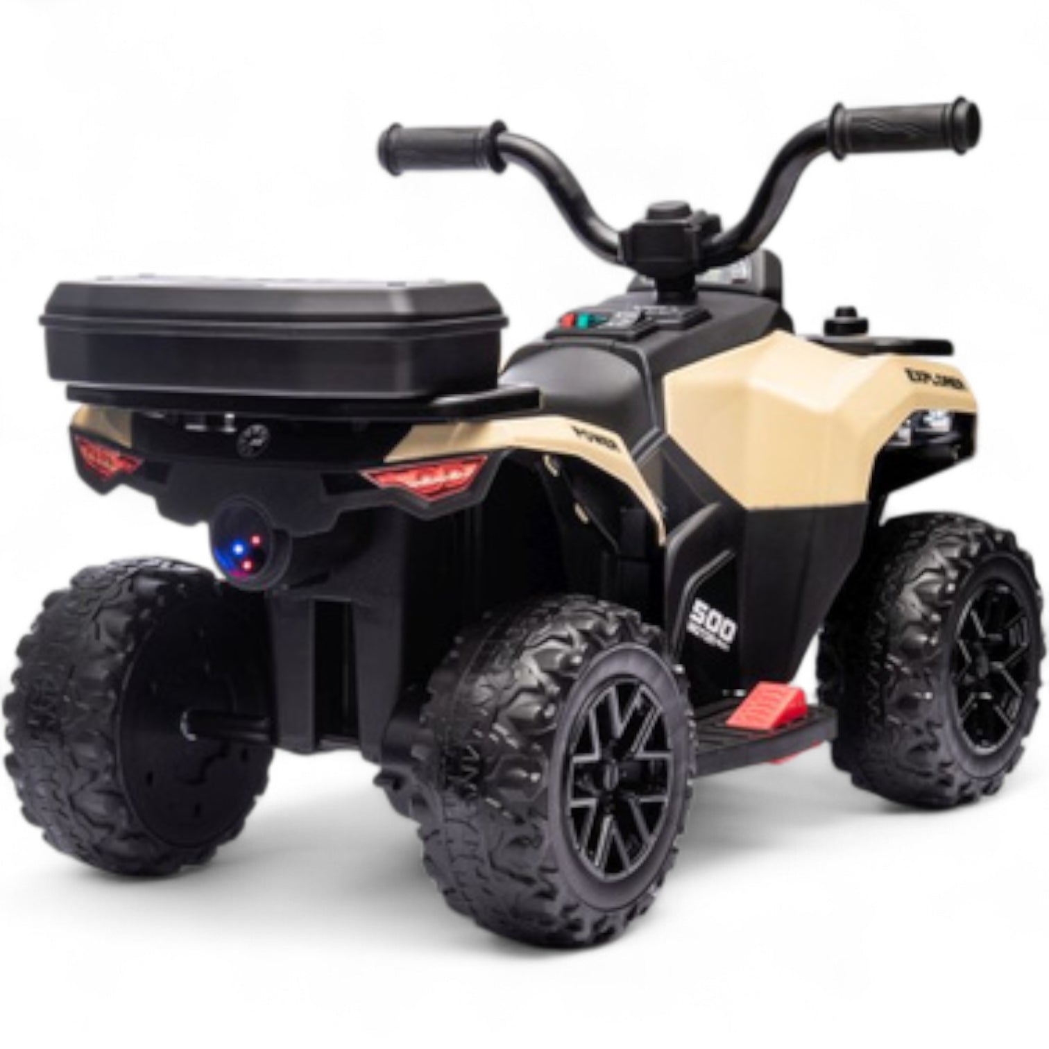 Mini Moto 4 Eléctrica para Niños LITTLE EXPLORER 6v Khaki c/ RODAS DE GOMA