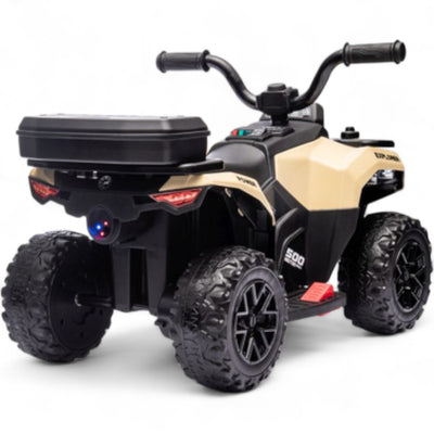 Mini Moto 4 Eléctrica para Niños LITTLE EXPLORER 6v Khaki c/ RODAS DE GOMA