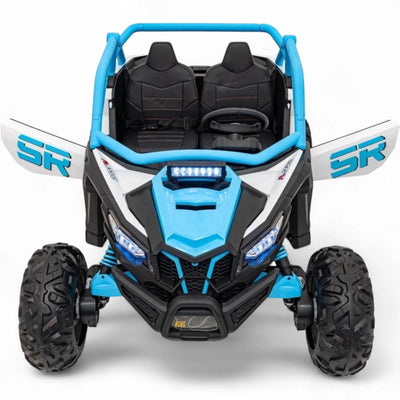 Coche Eléctrico para Niños MAVERICK STYLE RR 4x4 24v Azul c/ RUEDAS DE GOMA & ASIENTO DE PIEL