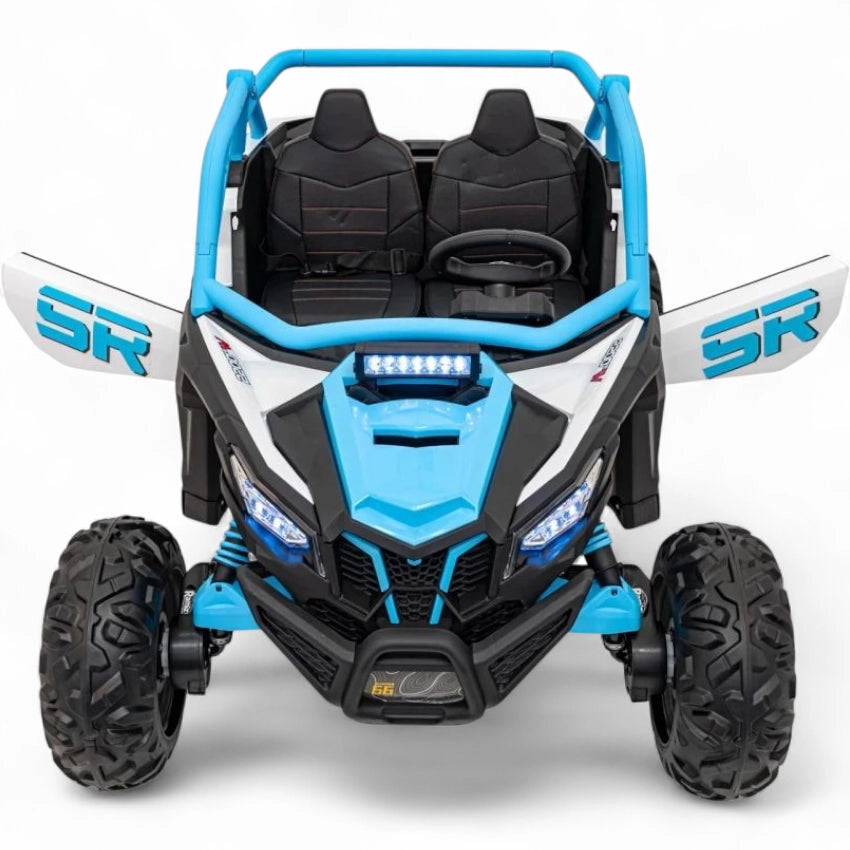 Coche Eléctrico para Niños MAVERICK STYLE RR 4x4 24v Azul c/ RUEDAS DE GOMA & ASIENTO DE PIEL