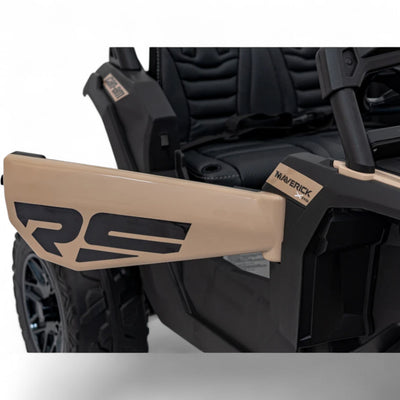 Coche Eléctrico para Niño CAN-AM MAVERICK 4x4 24v Caqui c/ RODAS DE BORRACHA & ASIENTO EN PELE