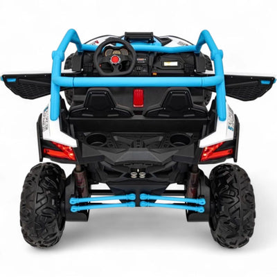 Coche Eléctrico para Niños MAVERICK STYLE RR 4x4 24v Azul c/ RUEDAS DE GOMA & ASIENTO DE PIEL