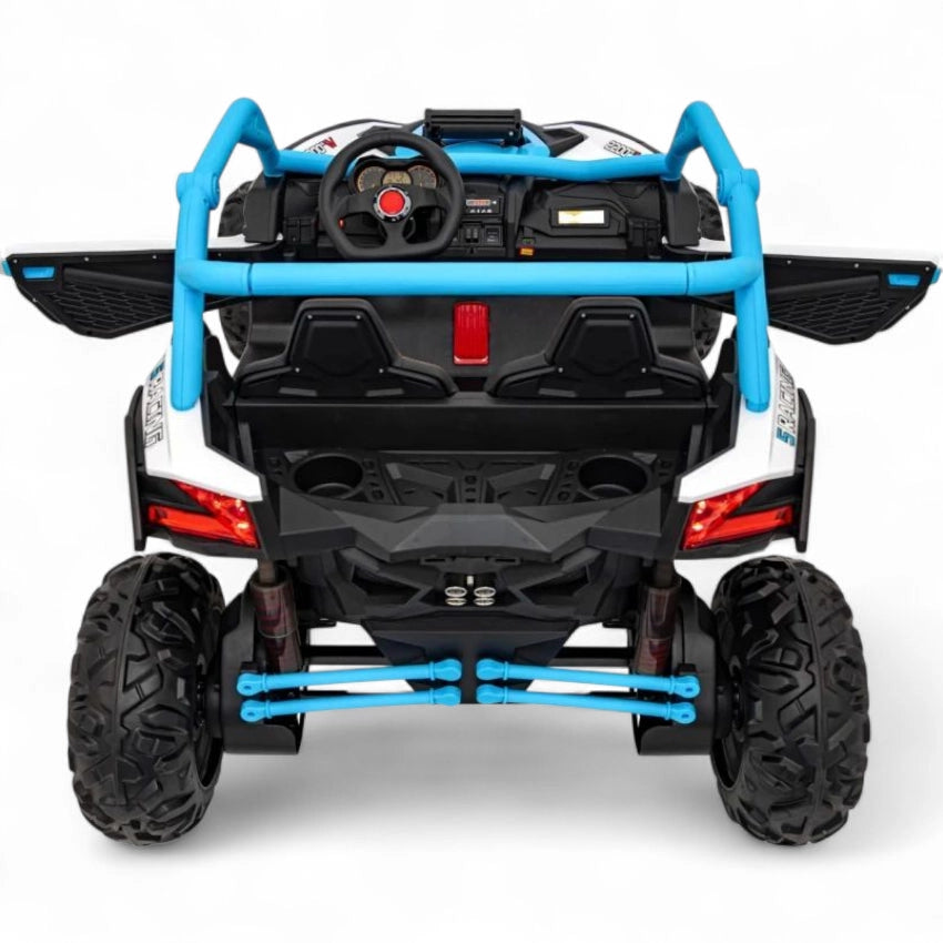 Coche Eléctrico para Niños MAVERICK STYLE RR 4x4 24v Azul c/ RUEDAS DE GOMA & ASIENTO DE PIEL