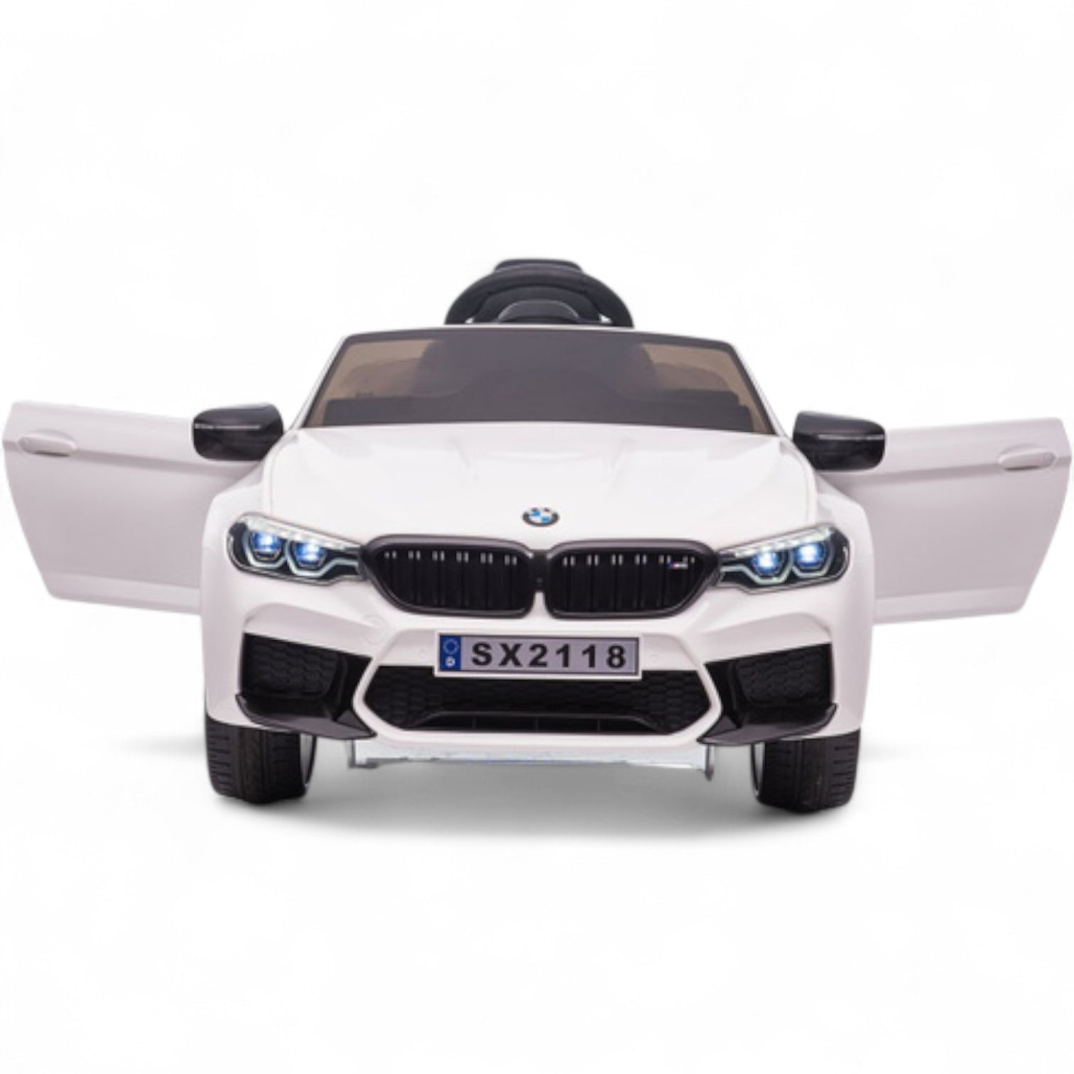 Coche Eléctrico para Niños BMW M5 DRIFT 24v Blanco c/ RUEDAS DE GOMA & ASIENTO DE PIEL