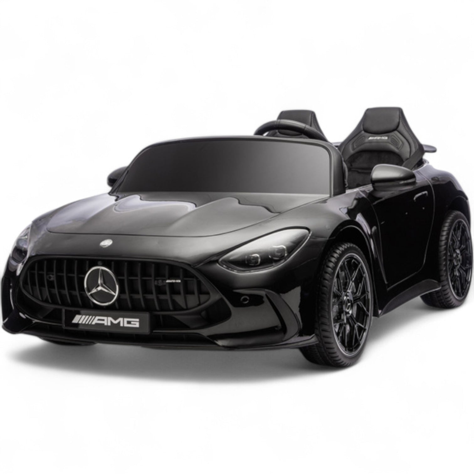 Coche Eléctrico para Niño MERCEDES GT63 24v STRONG XXL Negro Metalizado c/ MP4, RUEDAS DE GOMA & ASIENTO DE PIEL