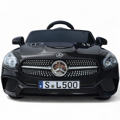 Coche Eléctrico para Niño MERCEDES SL500 12V Negro c/ RUEDAS DE GOMA & ASIENTO DE PIEL
