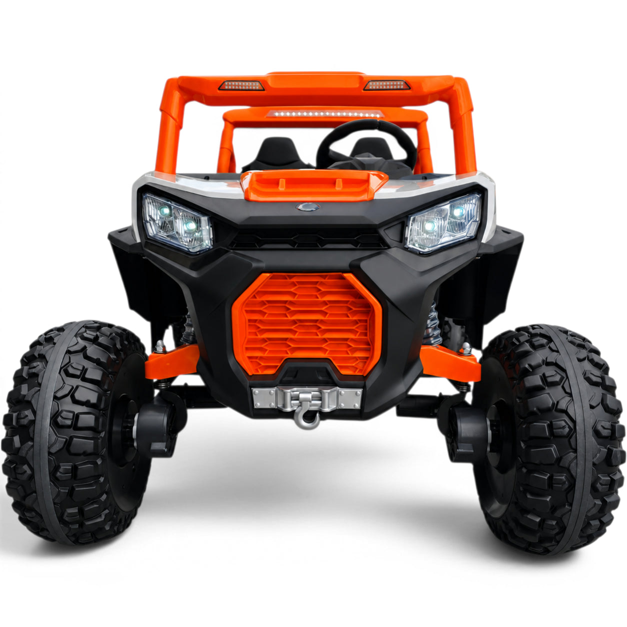 Carro Elétrico para Criança BUGGY PULSATING 4x4 24v Laranja c/ RODAS DE BORRACHA & ASSENTO EM PELE