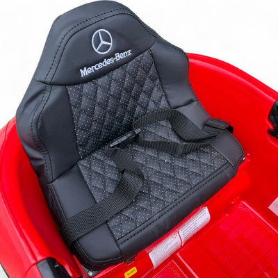 Coche Eléctrico para niño MERCEDES CLS 350 12v Rojo c/ RUEDAS DE GOMA & ASIENTO DE PIEL