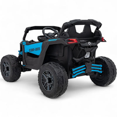 Coche Eléctrico para Niños CAN-AM MAVERICK 4x4 24v Azul c/ RUEDAS DE GOMA & ASIENTO DE PIEL