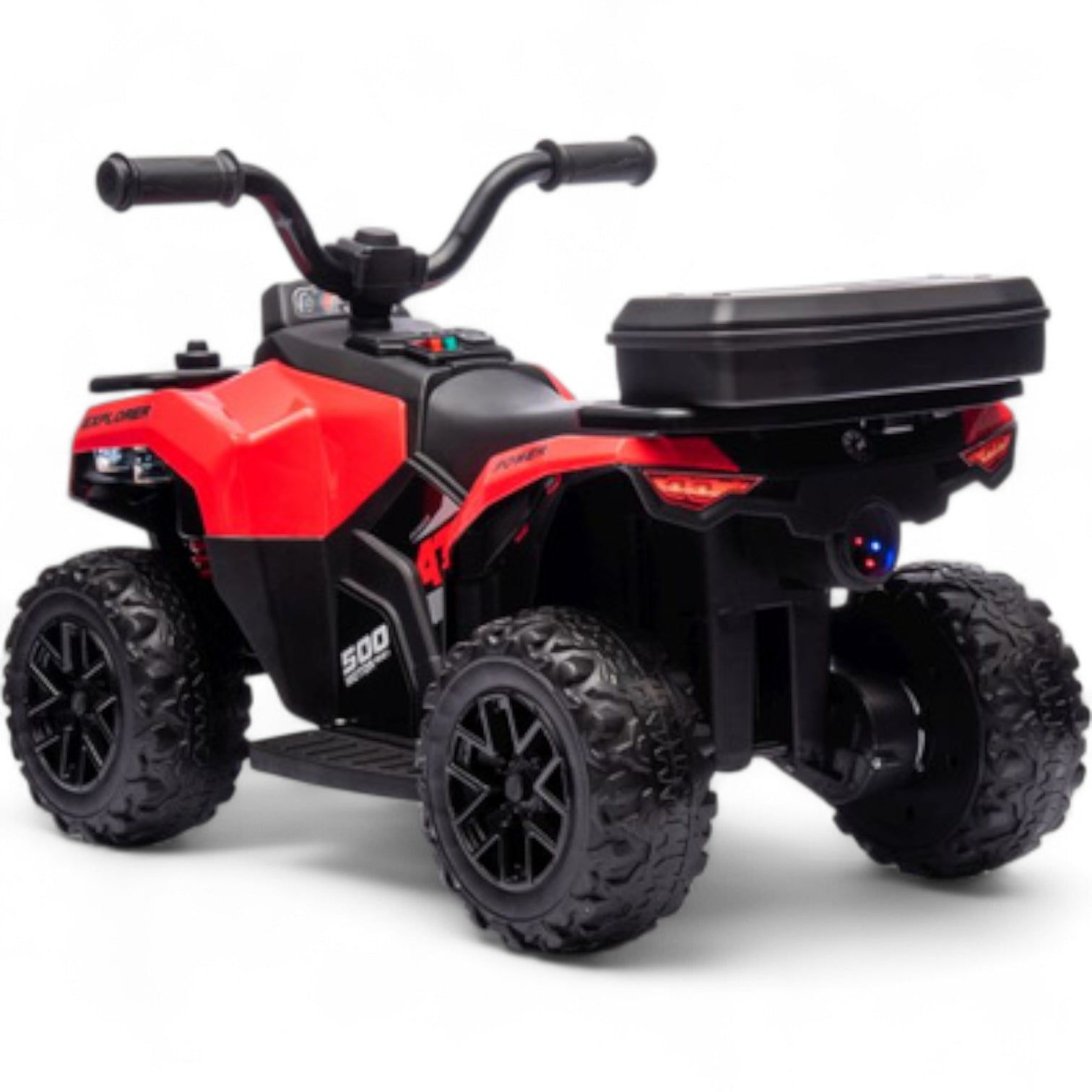 Mini Moto 4 Eléctrica para Niños LITTLE EXPLORER 6v Roja c/ RODAS DE GOMA