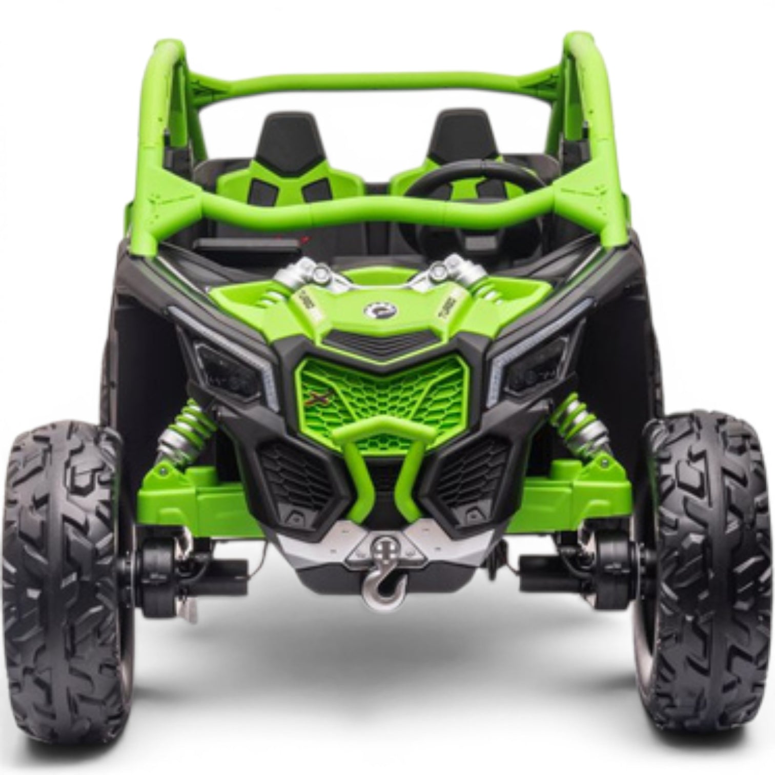 Coche Eléctrico para Niño CAN-AM MAVERICK TURBO RR 4x4 24v Naranja c/ RUEDAS DE GOMA & ASIENTO DE PIEL
