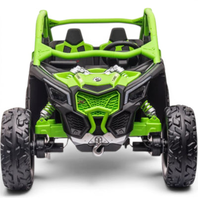 Coche Eléctrico para Niño CAN-AM MAVERICK TURBO RR 4x4 24v Naranja c/ RUEDAS DE GOMA & ASIENTO DE PIEL